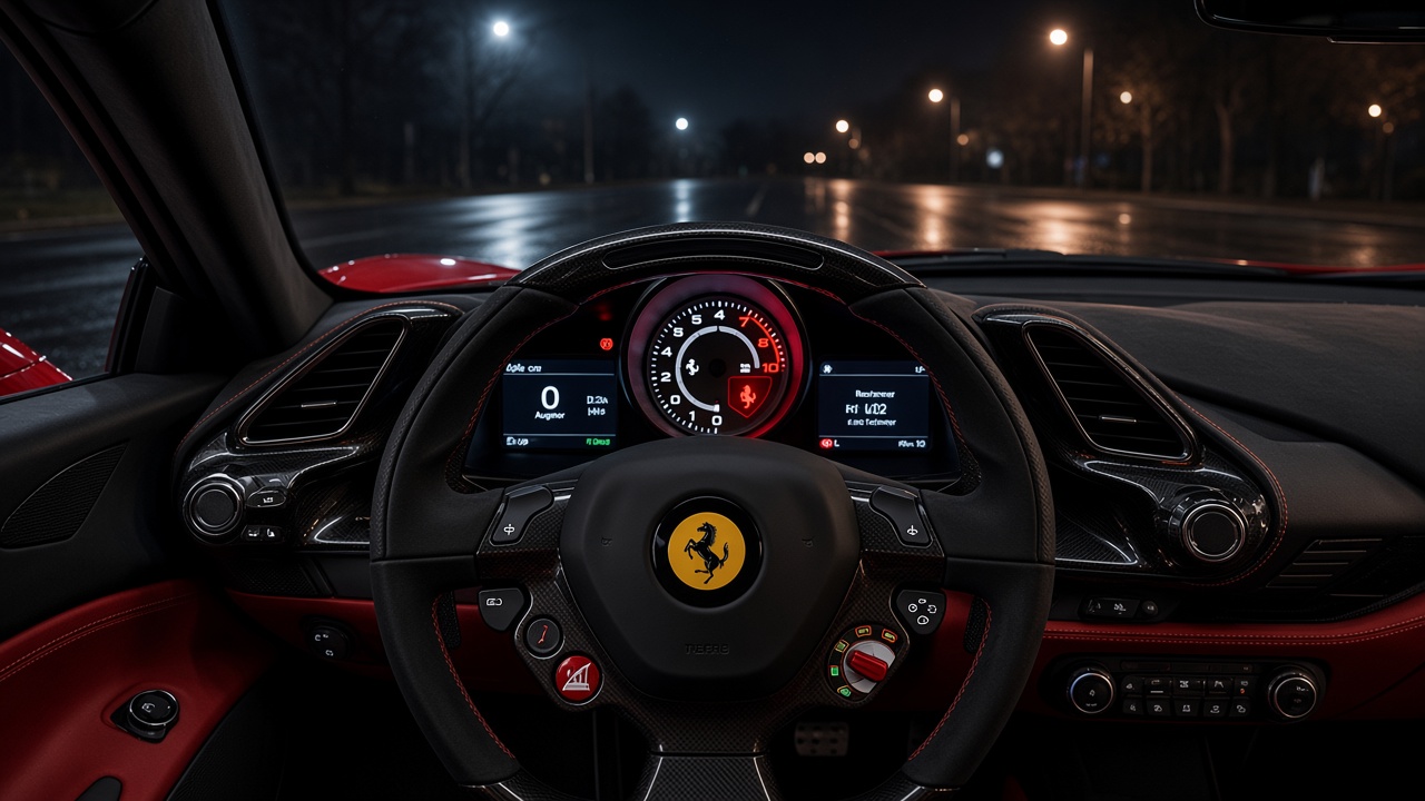 Ferrari 488 Pista, habitacle