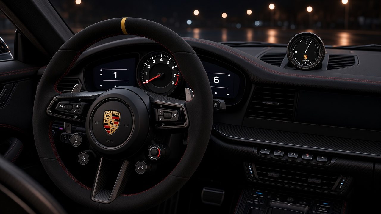 Habitacle GT3 RS, pack carbone et chrono